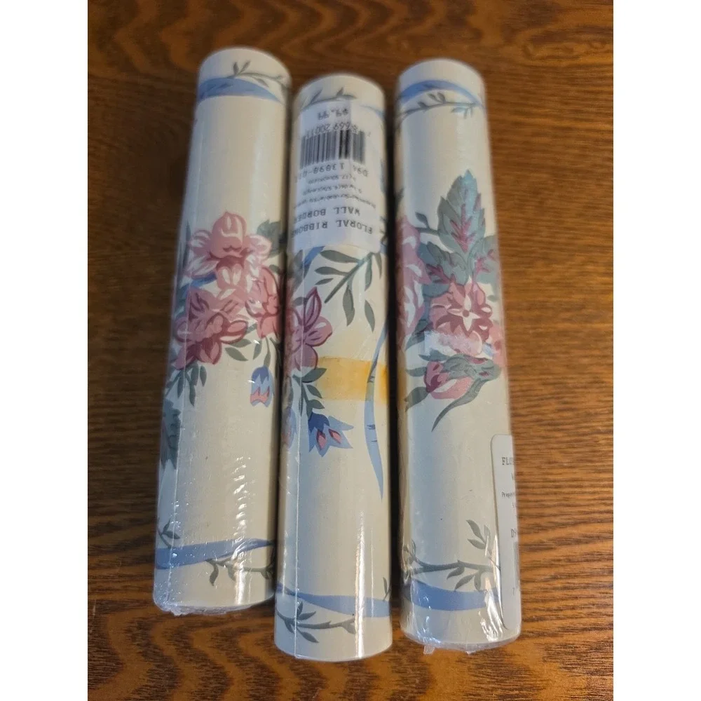 floral ribbons wall border this vintage